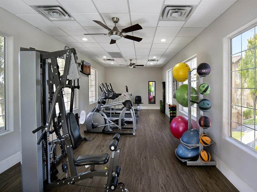 Fully equipped fitness center