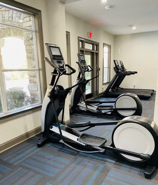 Villas at Hannover Apartments in Stockbridge, GA photo of fitness center with cardio equipment