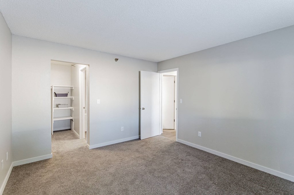 bedroom with walk-in closet