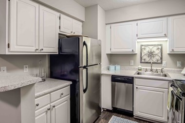 Updated Kitchen With Stainless Steel Appliances at Northtowne Village Apartments, Hixson, Tennessee