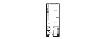 Orion apartments in Oakland California photo of Studio floorplan