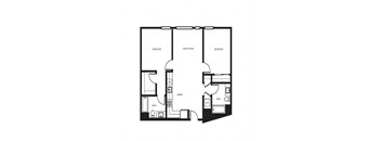 bedroom floor plan | the streeter luxury apartments
