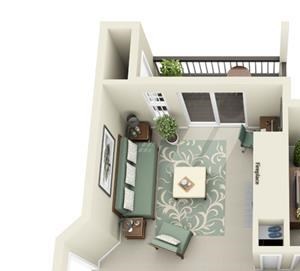 1 Bed - 1 Bath |700 sq ft floorplan 1 Bed - 1 Bath |700 sq ft floorplan at Cedar Crest, Beaverton, Oregon
