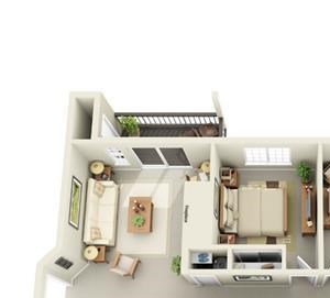 3 Bed - 2 Bath |1150 sq ft floorplan 3 Bed - 2 Bath |1150 sq ft floorplan at Cedar Crest, Oregon