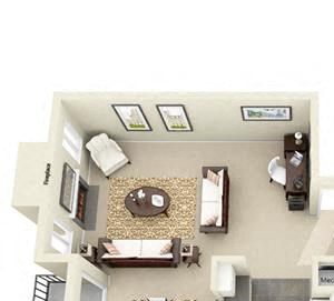 1 Bed, 1 Bath, 677 sq. ft. Marquam