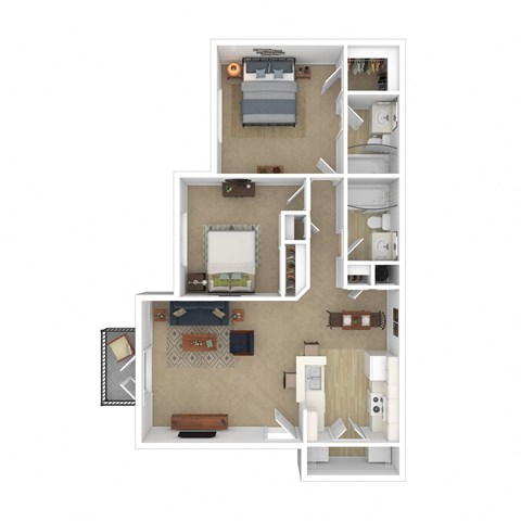 Oak hollow 2 bed 2 bath