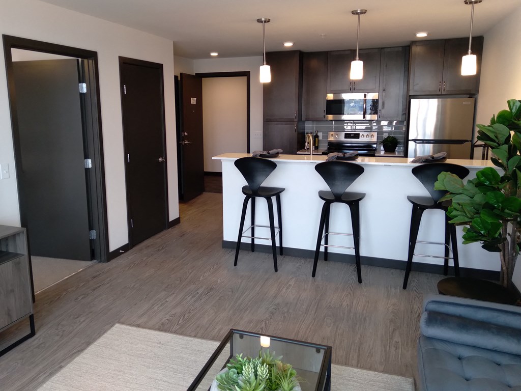 kitchens feature modern finishes