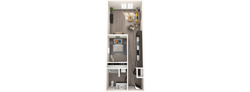 open one bedroom floorplan