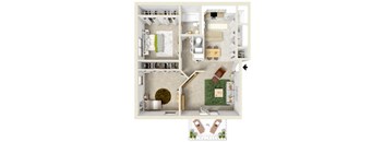 2 Bedroom 1 Bath Deluxe