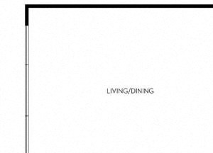 1 bed 1 Bath 657 square feet floor plan B3