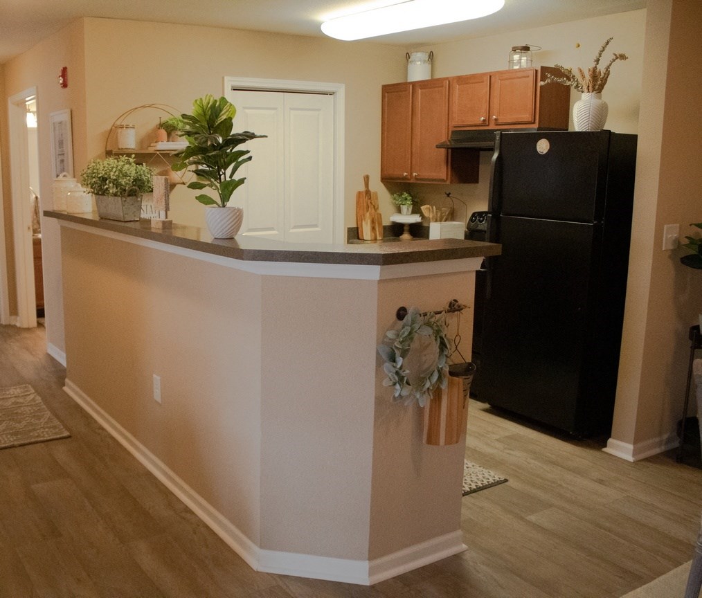Sevierville, TN Apartments - Overlook at Allensville - Kitchen with storage space and counter space