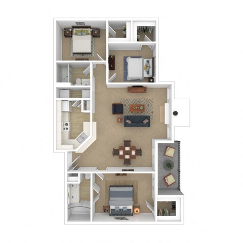 3D Floor plan rendering