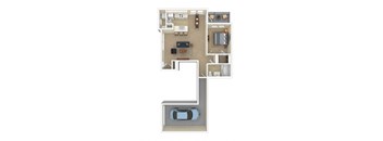 3D Floor plan rendering