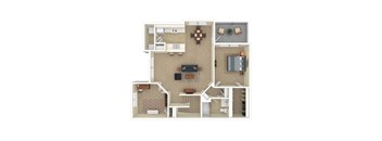 3D Floor plan rendering