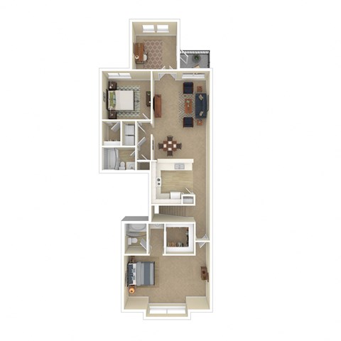 3D Floor plan rendering