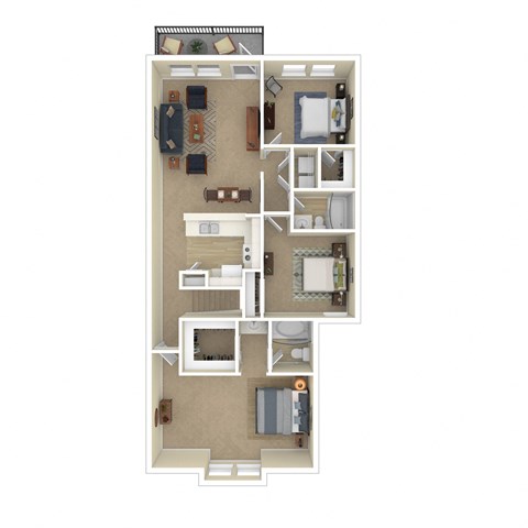 3D Floor plan rendering