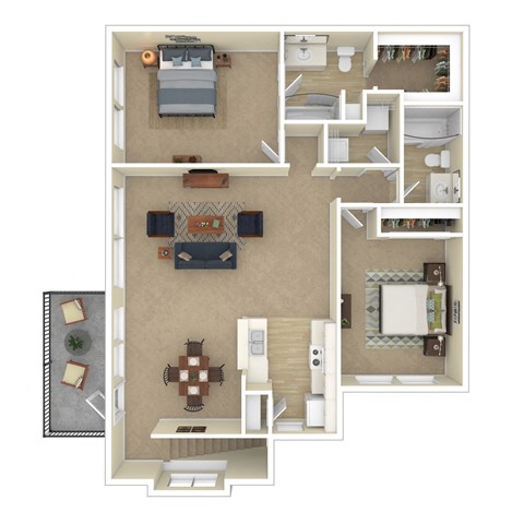 3D Floor plan rendering