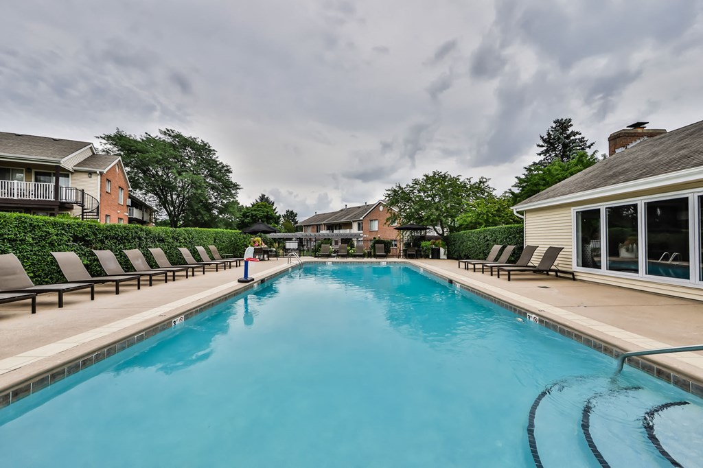 the swimming pool at our apartments