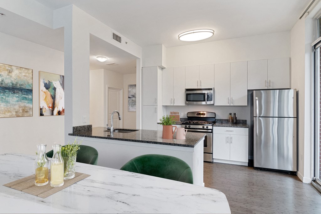 kitchen with stainless steel appliances