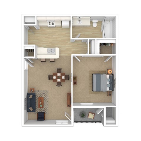 3D Floor plan rendering