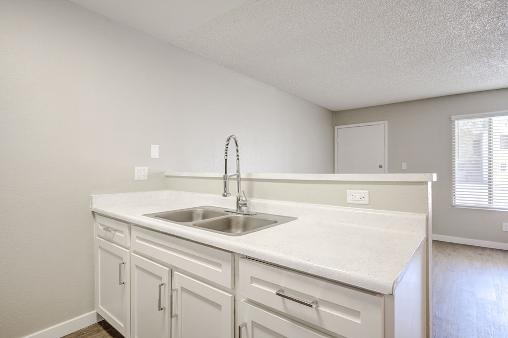 Two Bedroom Apartments in Glendale AZ - Spectra West - Digital Rendering of a Kitchen Sink with Plenty of Countertop Space