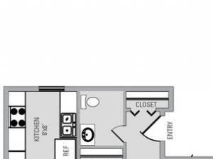 3 Bed 1.5 Bath, 1244 square feet floor plan Tanglewood