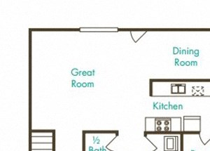 Rainier (Main - 3 Bedroom, 2.5 ba), 1714 sq. ft.