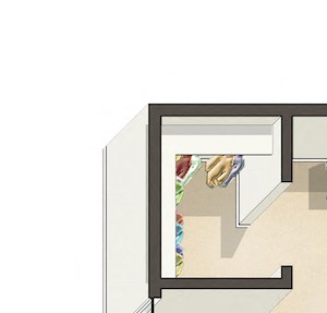 1 Bed - 1 Bath, 650 sq ft 1 Bedroom 1 Bath A floorplan