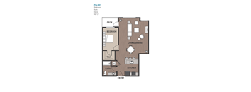 1 Bedroom Plan 1B1