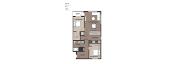 2 Bedroom Plan 2B