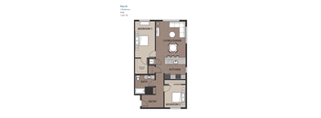 2 Bedroom Plan 2C