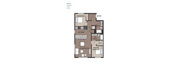 2 Bedroom Plan 2E
