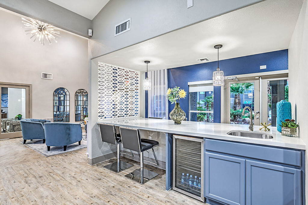 kitchen area in clubhouse