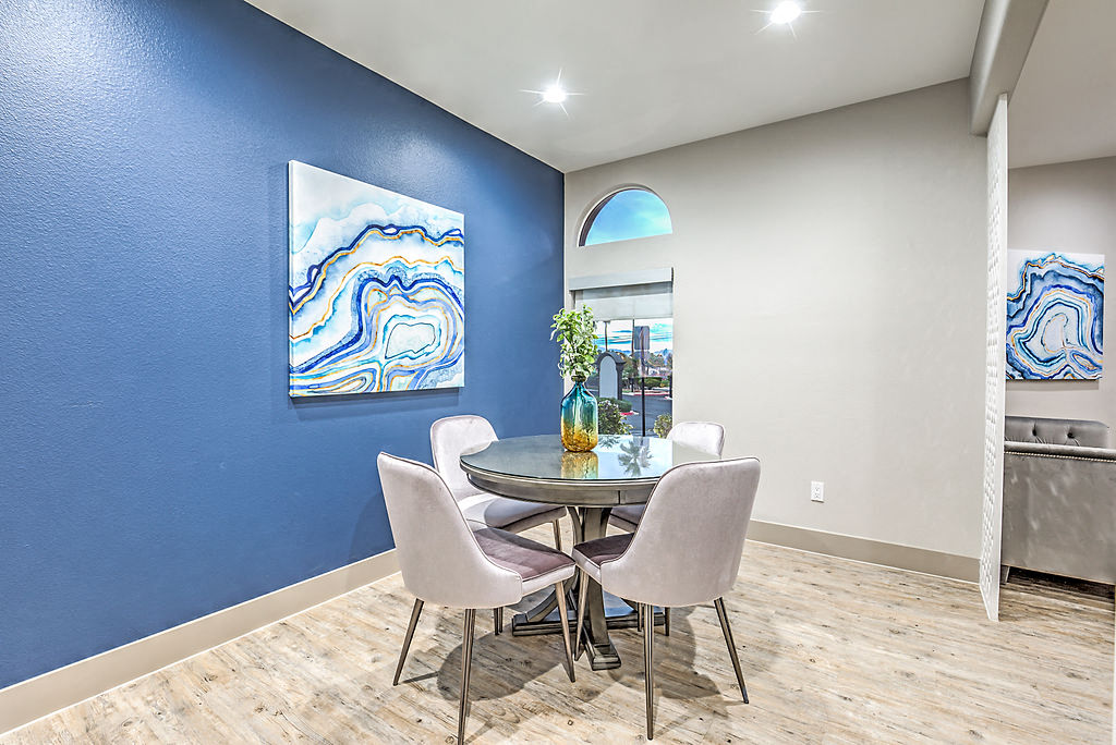 dining area in clubhouse