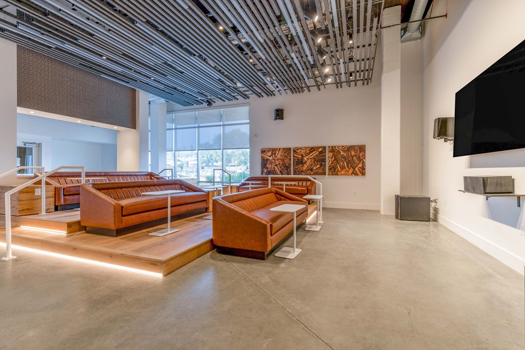 Riverfront Everett resident theater room at Riverfront Everett, Washington, 98101