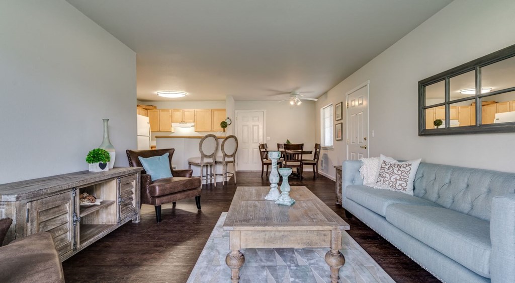 living room with natural lighting