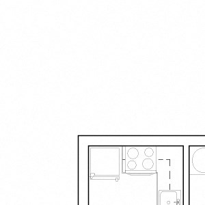 Rubix 1b 1b floor plan 3