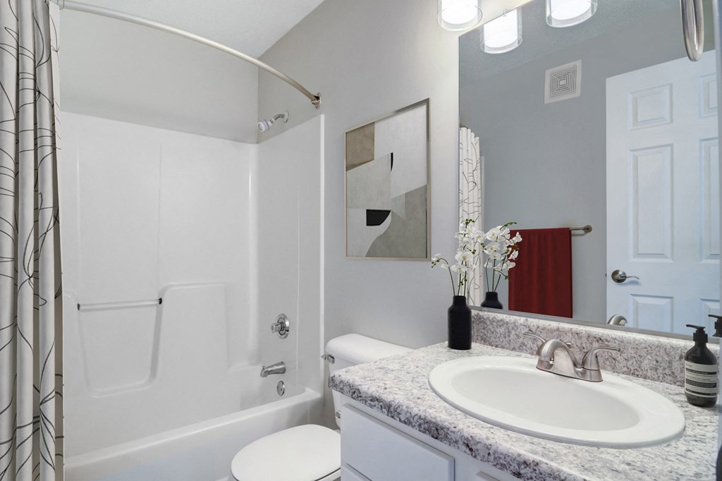 Rutland Place apartments in Macon, Georgia photo of bathroom