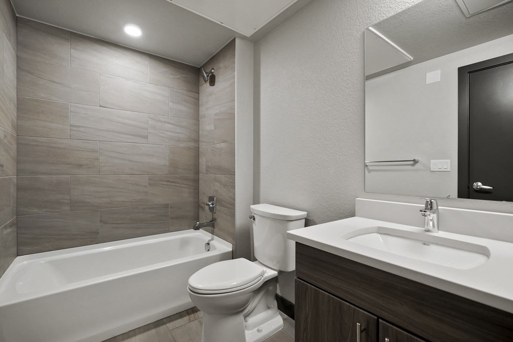 in unit bathroom at Platform