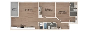 a bedroom floor plan | the preserve at creekside