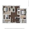 two bedroom floorplan