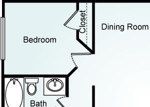 The Ibis - Three Bedroom-2 Bath Floorplan 3 Bed, 2 Bath, 1220 square feet floor plan The Ibis