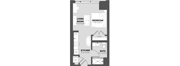 floor plan photo of the vanguard at the shipyard in hoboken, nj