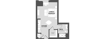 a floor plan of a bedroom apartment