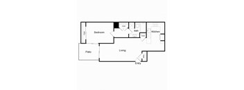 a floor plan of a bedroom apartment