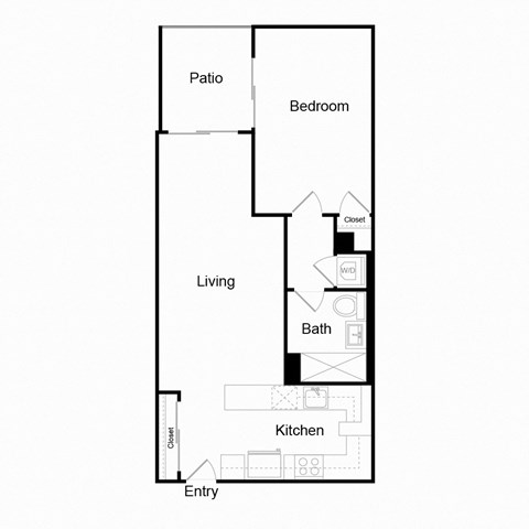 a floor plan of a bedroom apartment