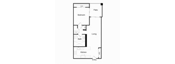 a floor plan of a bedroom apartment