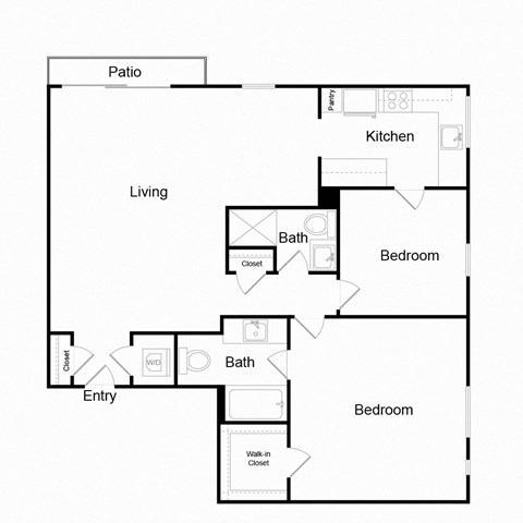 a floor plan of a small apartment