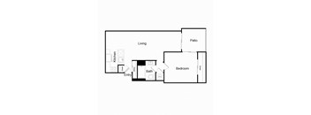a floor plan of a bedroom apartment