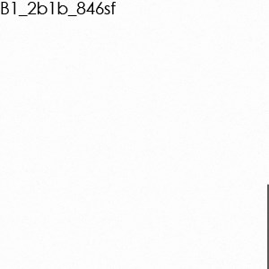 B1, 2 br, 1 ba, 846 sq. ft.